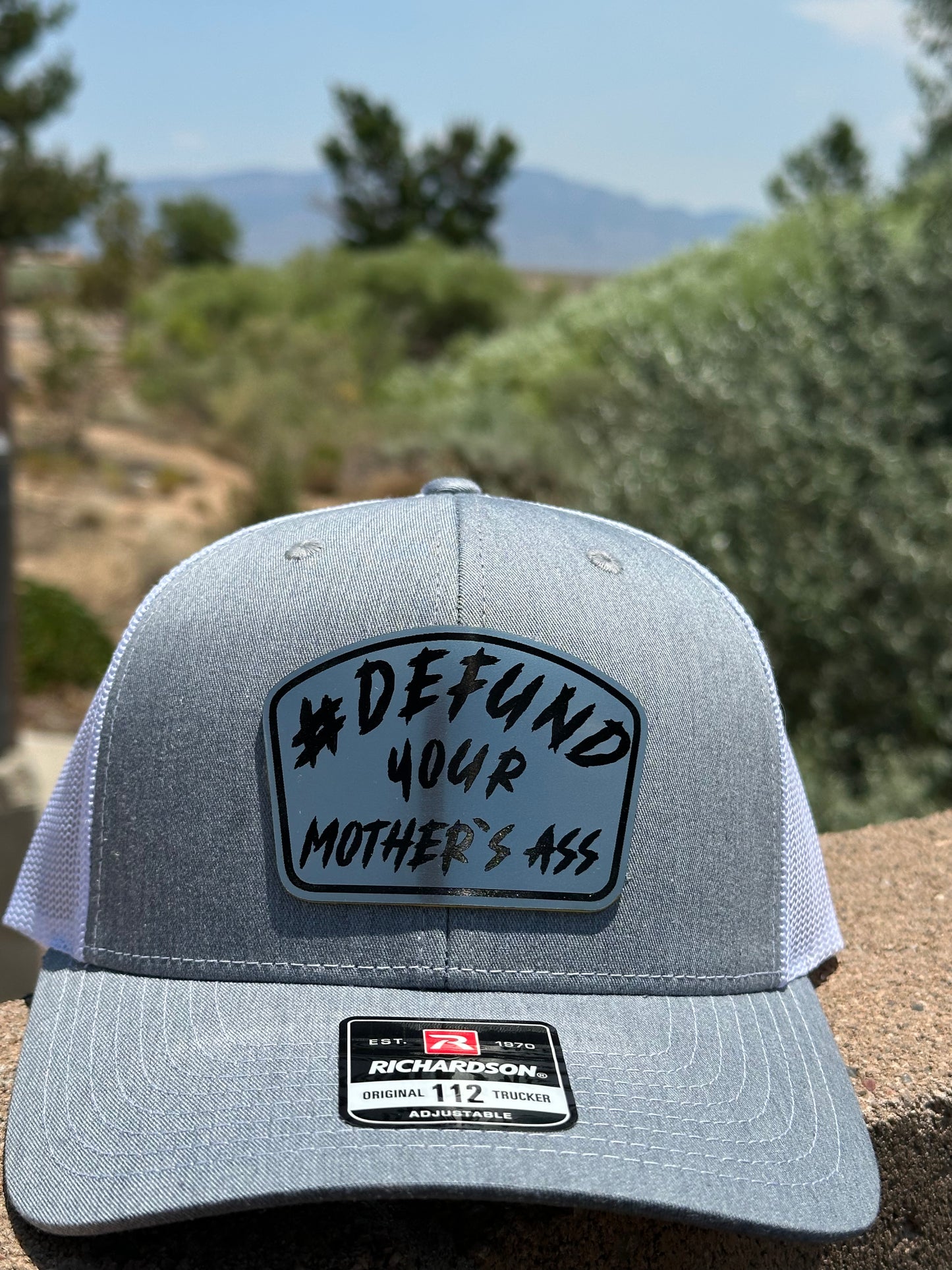 A “Defund Your Mother’s Ass” Edition - Acrylic Silver to Black Patch