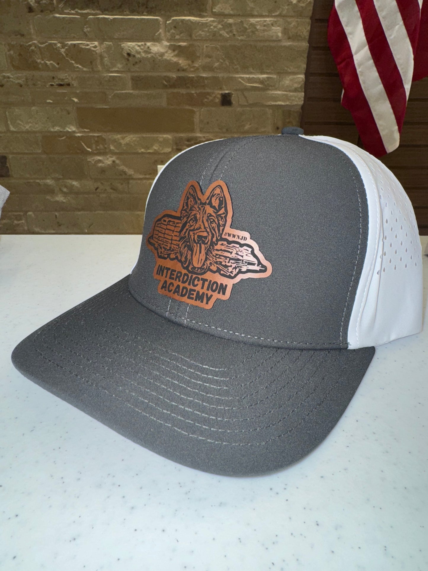SnapBack Hat - Interdiction Academy - Gray/White