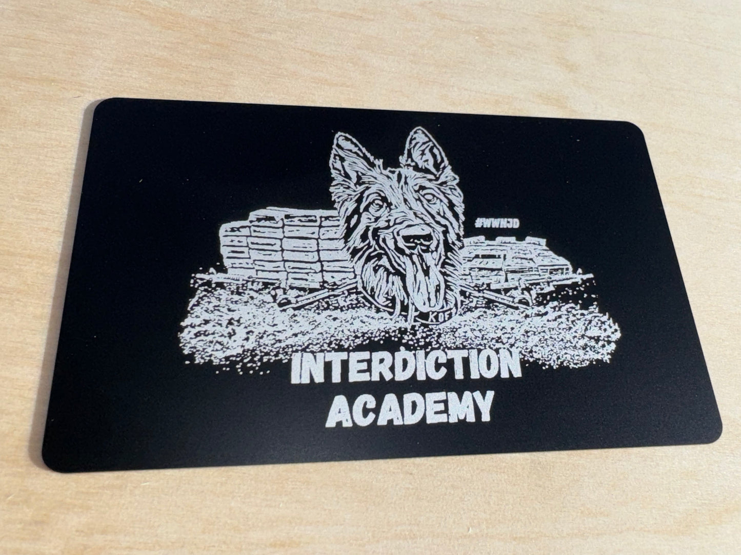 Miranda Warning Card (Metal) - Interdiction Academy