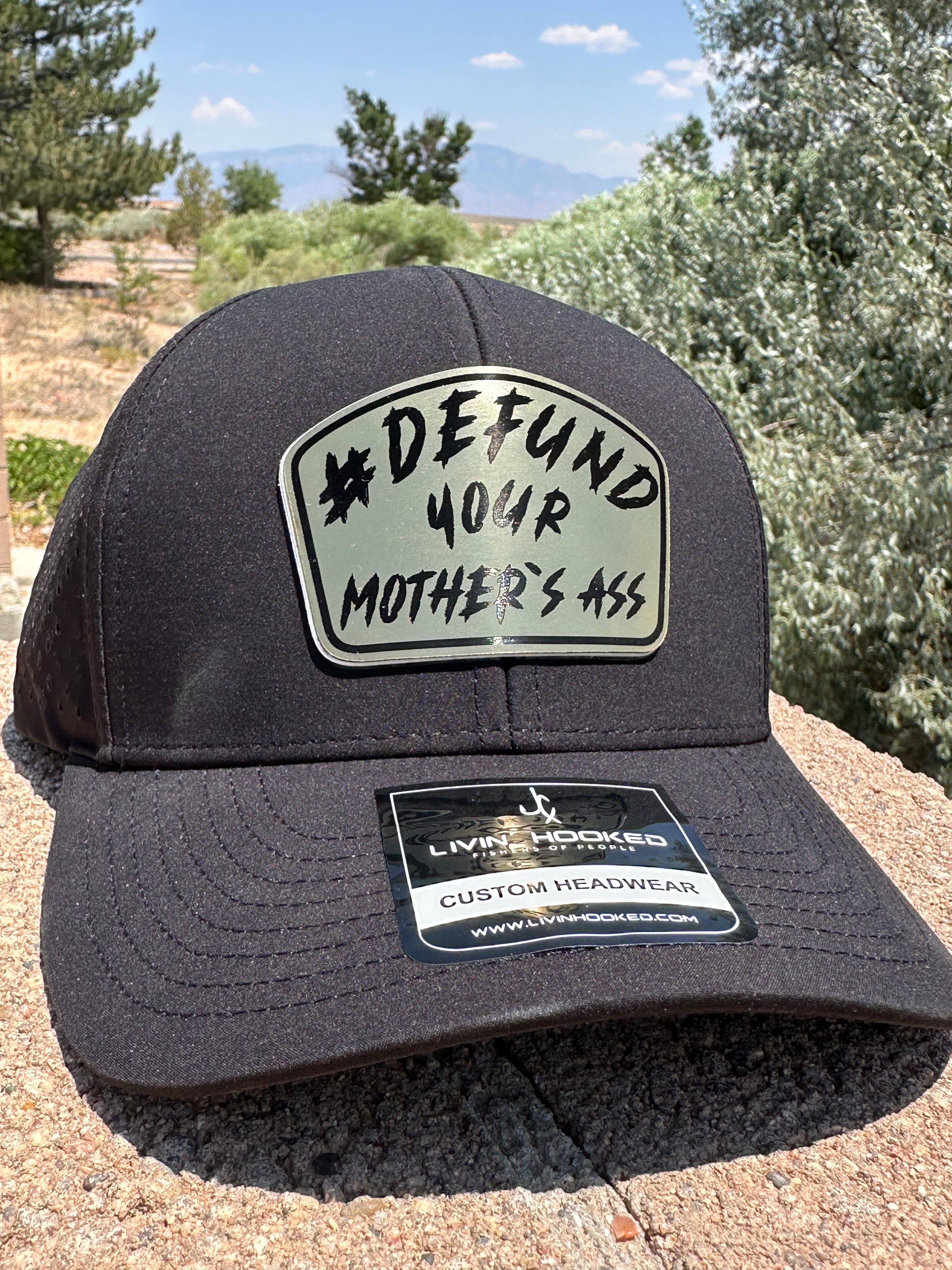 A “Defund Your Mother’s Ass” Edition - Acrylic Gold to Black Patch ...