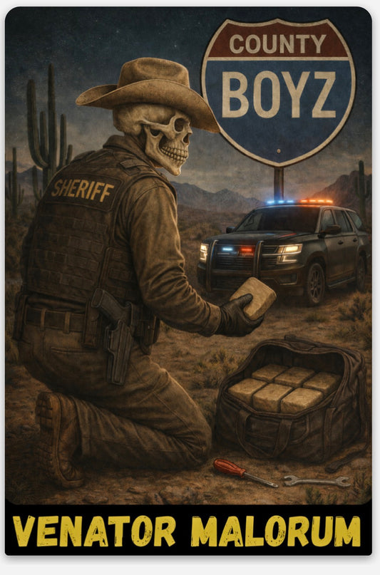 A Sticker Venator Malorum (County Boyz) – “Hunter of the Wicked”