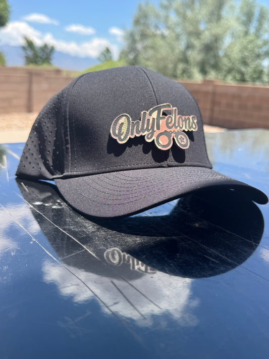 A “Only Felons” - SnapBack Hat - Performance Series Hat (Black)